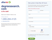 Tablet Screenshot of degreessearch.com